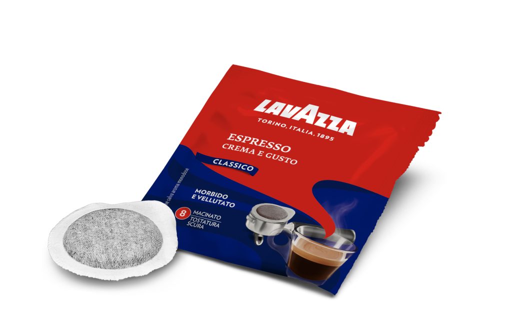 CIALCG 100 Cialde Caffe Lavazza Crema E Gusto Carta Ese 44Mm Per Bialetti Mokissima Tazzissima Trio Mokona Tazzona Frog Didiesse De Longhi Gaggia - immagine 1